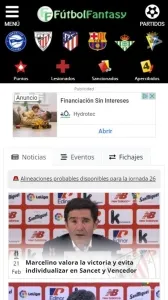 FútbolFantasy screenshot1
