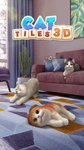 Triple Match - Cat Tiles 3D screenshot1